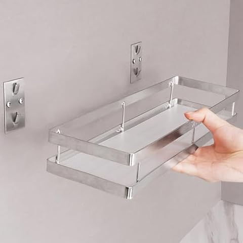 Glynae 19.7" Stainless Steel Bathroom Shelf Cover