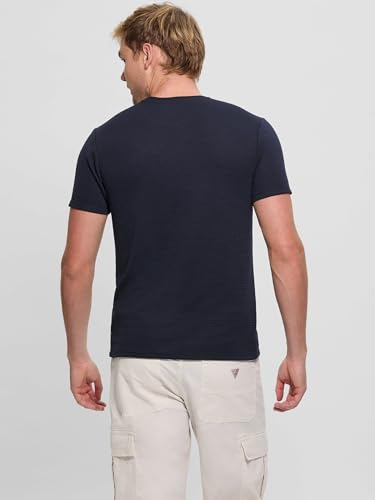 GUESS Men's Short Sleeve Textured Stripe Tee4