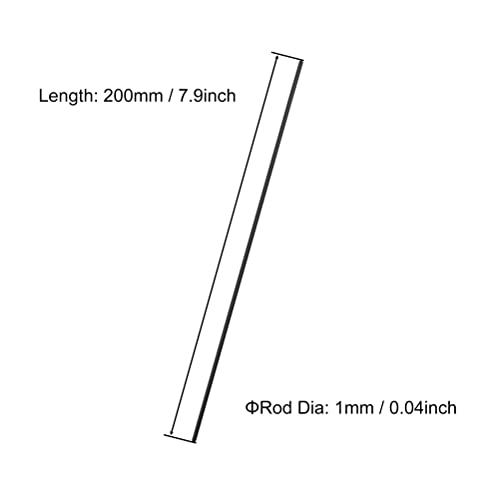 Victorshome Z20221207W01 Carbon Fiber Rods 1Mm X 200Mm Solid Matte Round Bar thumb #1