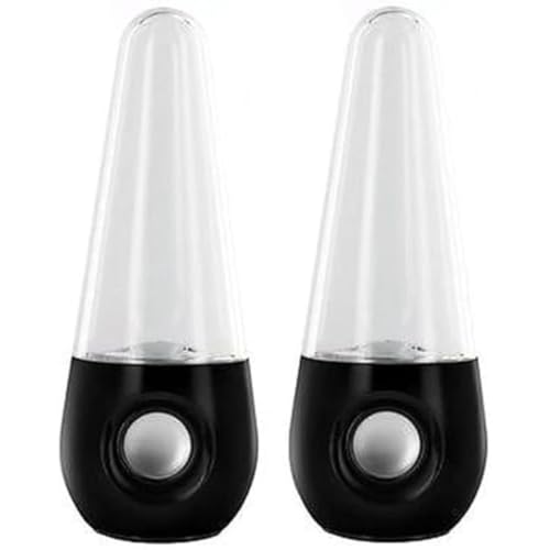 LuChangGongLu Enceinte audio fontaine d'eau dansante avec lumières LED, alimentation USB,...