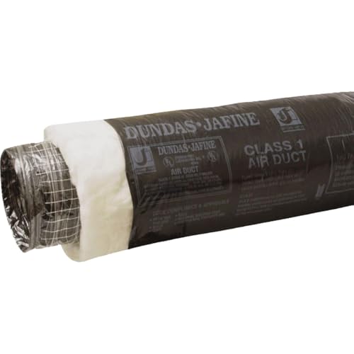 Dundas Jafine Insulated Flexible Duct with Black Jacket, 4-Inches by 25-Feet BPC425R6