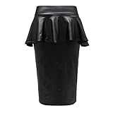 【Caractéristiques】 : jupe crayon péplum effet mouillé grande taille pour femme, jupe en cuir PVC, couleur noire, aspect mouillé en PVC, péplum, belle jupe péplum sexy attrayante, cette jupe est le complément parfait à toutes les femmes, portez-la comme une jolie jupe noire au bureau.