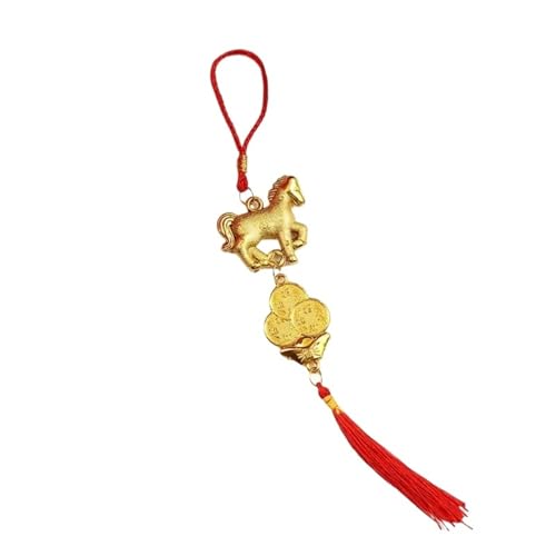 2026 Year of The Horse Wall Hanging Ornament Chinese New Year Red Gold Lucky Decoration Housewarming Gifts〔2025E〕 Lunar New Year Decorations(B17)