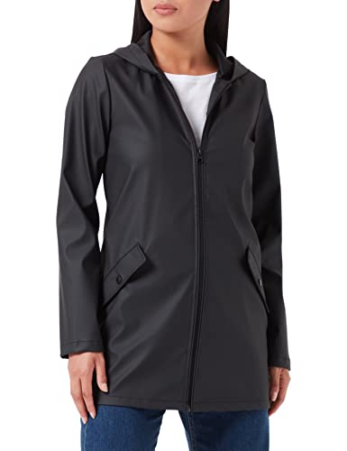 ONLY Damen Jdyelisa Raincoat Otw Noos Regenjacke, Schwarz, XXL