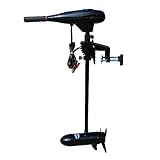 Lärm-Dezibel: 50 Dezibel Außenbordmotor für Boote, 60LBS 12V elektrischer Trolling-Motor, 580W Außenbordmotor, for aufblasbares Angriffsboot, Angelkajak, Kanu-Schlauchboot für Gummiboote, Schlauchboote, Fischerboote