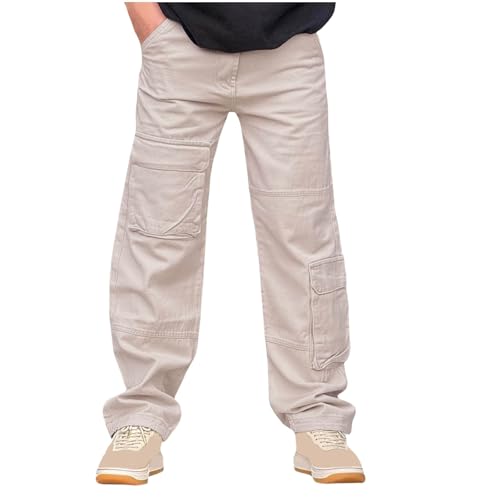 Cargo Pants for Men Slim Fit Baggy Lightweight Casual Pants Stretch Wide Leg Y2K Trousers Streetwear with Pockets