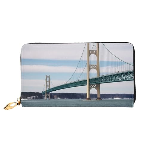 Portefeuille en cuir imperméable noir pour transporter cartes et téléphone