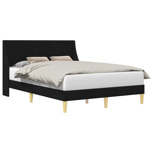 vidaXL Estructura de Cama con cabecera Placa de conexión, Cama Moderna, Diseño Rectangular, Tapizada en Tela, Mueble Funcional, Base Compacta y Elegante