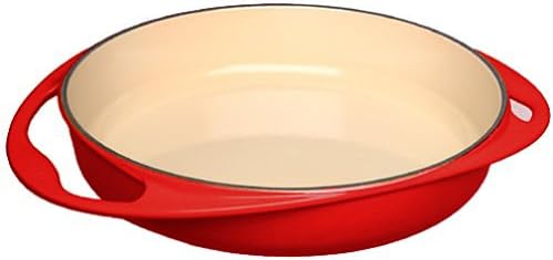 Le Creuset Cast Iron Tartin Baking Dish, round, 25 cm, suitable for all types of stoves incl. Induction, Cerise