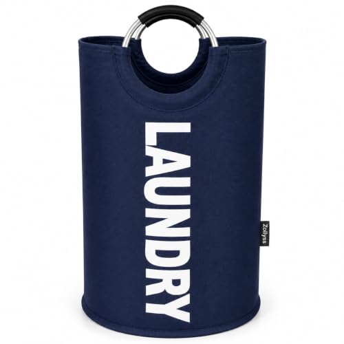 Zollyss 90L Foldable Laundry Basket with Handles | Large Laundry ...