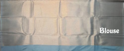 Image of VFCollections Women's Kanchipuram Silk Saree With Blouse Piece