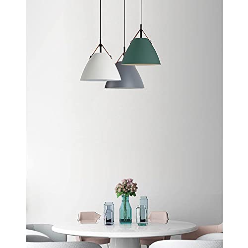 Lámpara de araña para mesa de comedor de un solo con pantalla simple de metal 3