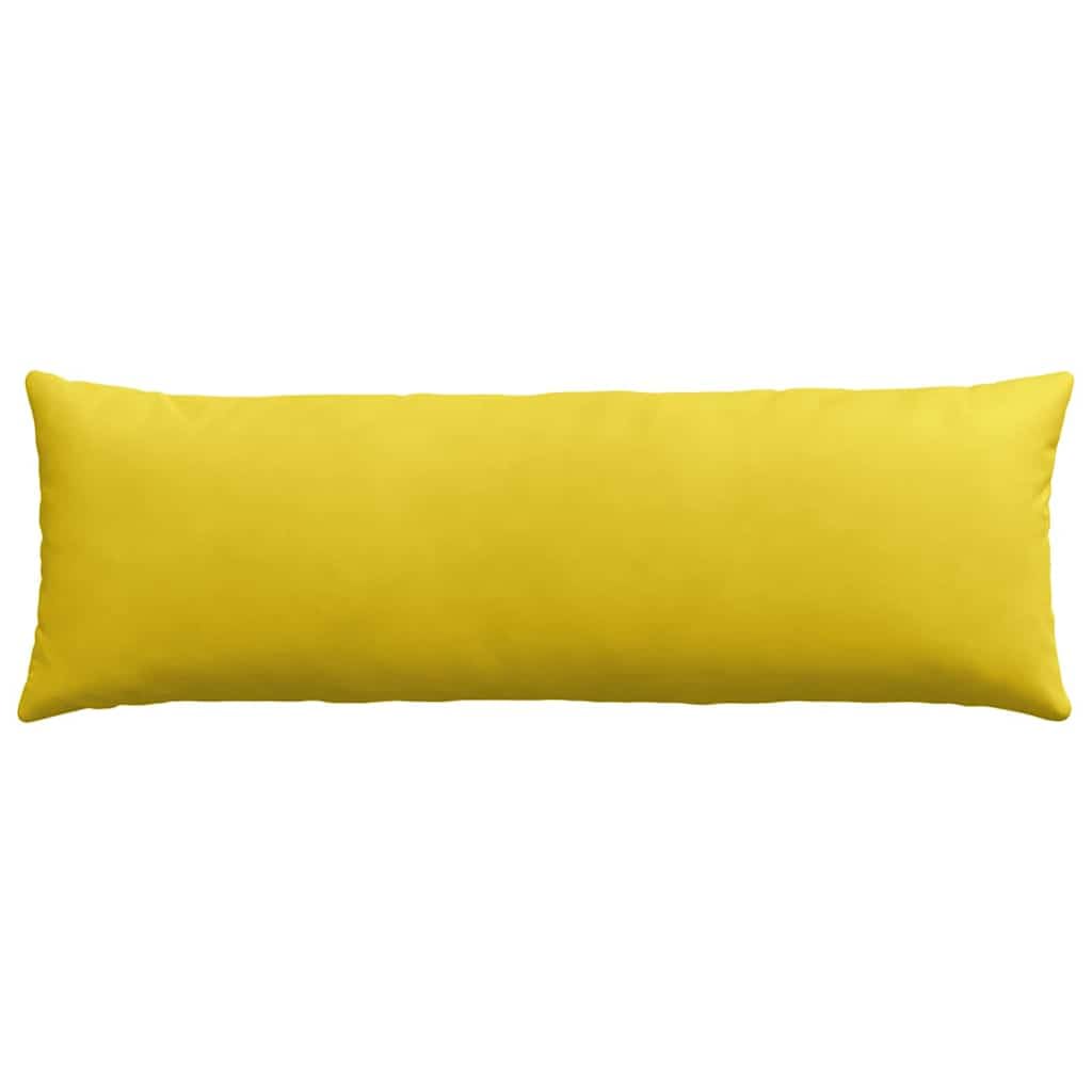 2er Set Sofakissen Gelb 120x40 cm, Dekokissen mit Cord-Bezug und Reißverschluss, Große Kissen für Sofa, Bett, Wohnzimmer und Schlafzimmer, Loungekissen Boho modern