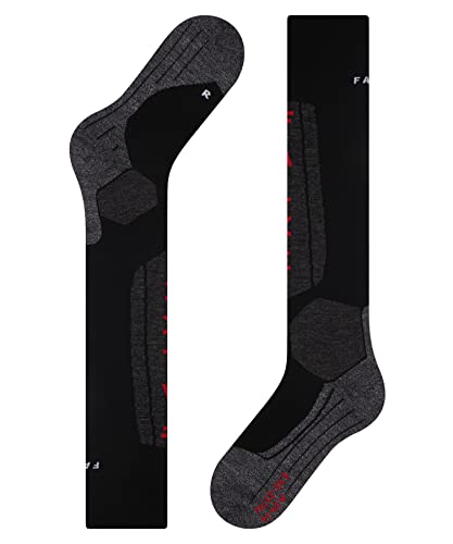 Falke Women's Sk5 Ski Socks, Silk, Knee High, Ultra Light Cushion, Breathable Quick Dry, Winter Athletic Sock, Black (Black-Mix 3010), 5-6, 1 Pair #TOP7