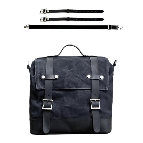 Sac latéral de locomotive rétro en toile étanche pour moto