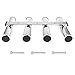 XY-Marine accessories Durable Quadripolaire Rack Rod Holder à Montage latéral, Blanc Facile à Installer