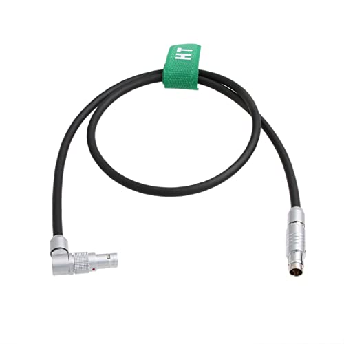 Cable RS 3 pines a Teradek de 2 pin con conector giratorio en ángulo recto de 24V 4