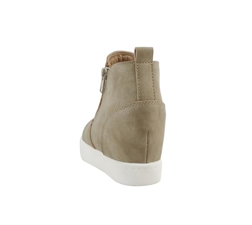 Soda Kids/Children/Girls Taylor-2 Hidden Wedge Booties Fashion Sneaker Shoes Side Zipper3