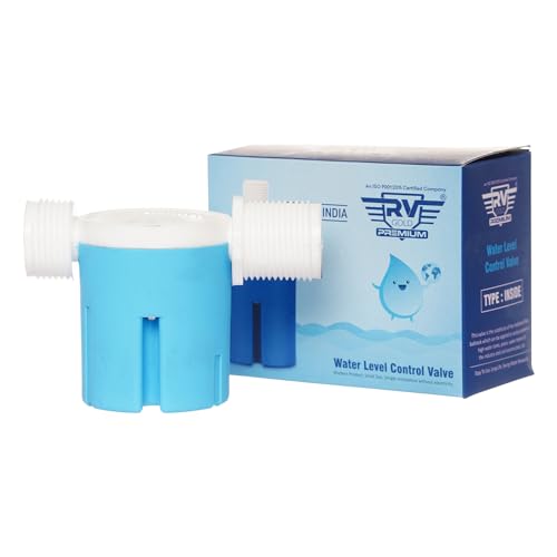 RV 1/2 Inch Water Level Control Valve, Auto On Off, Water Level Controller Valve for Tank, Solar Energy, Pot, Aquarium, Overflow Valve, Water Motor Pump (1/2 INCH)