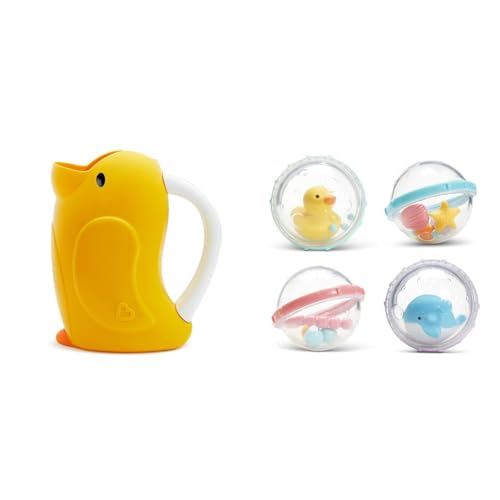 Image of Munchkin® DucklingTM Shampoo Bath Rinser and Float & Play BubblesTM Baby Bath Toys, 4 Count