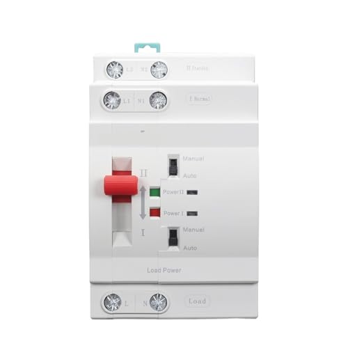 Interruptor de transferencia automática para energía solar residencial 2P 63A en riel