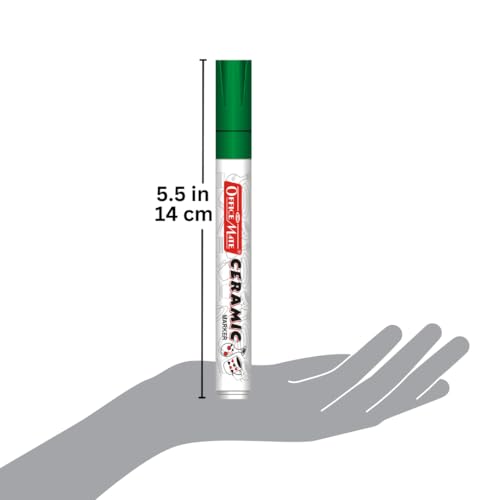 Image of Soni Officemate Ceramic Marker | Pack of 10 (Mix) | For Ceramic, Rock, Glass Painting | Fade-Proof, Smudge-Free | 4.5 mm Tip | Long-Lasting Ink