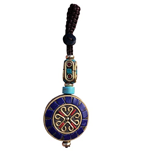 NEBAI · LESEN 1 Piece Tibetisch Buddha Schlüsselanhänger klein Böhmen Metall Schlüsselanhänger Für Frauen (C) Cover