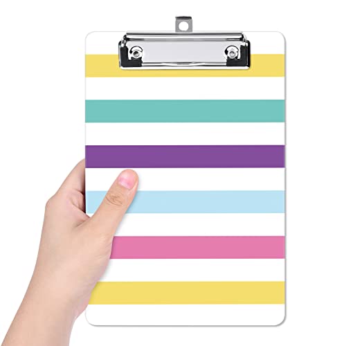 Image of Small Plastic Clipboard 6 x 9 in, Standard A5 Size Fashion Clip Board