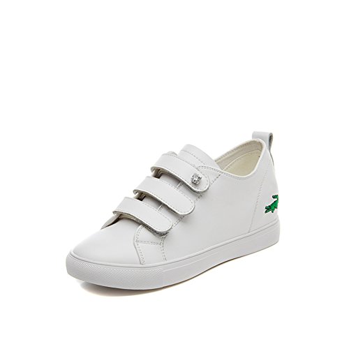 Espadrilles en cuir de qualité supérieure strass blanc été