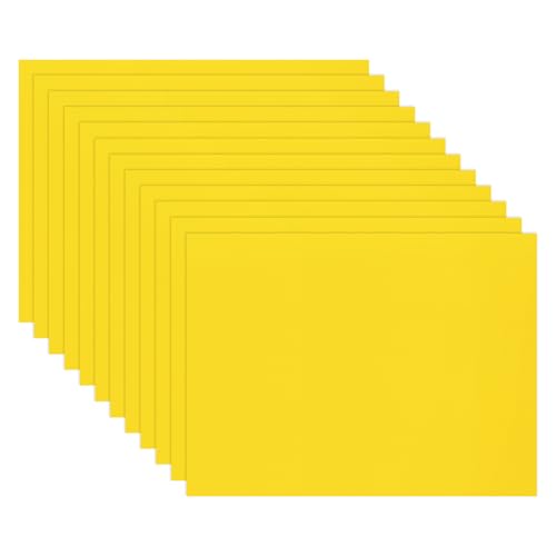 Image of M METERXITY 12-Pack Corrugated Plastic Sheets, 12 Inch x 16 Inch Waterproof Blank Corrugated Poster Board Yard Signs for Garage Sale /Office /Classroom /Party /Lawn Sign Road [4mm Thick, Yellow]