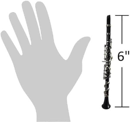 Black Music Clarinet Musical Instrument Ornament by Broadway Gifts
