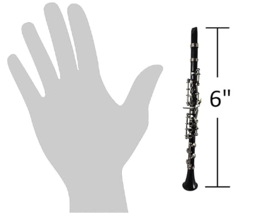 Black Music Clarinet Musical Instrument Ornament NEW