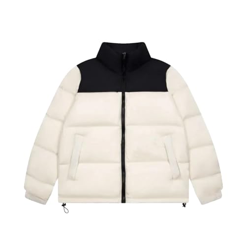 Chaqueta de plumón de pato de invierno para hombre, chaqueta cálida para parejas, beige, XS