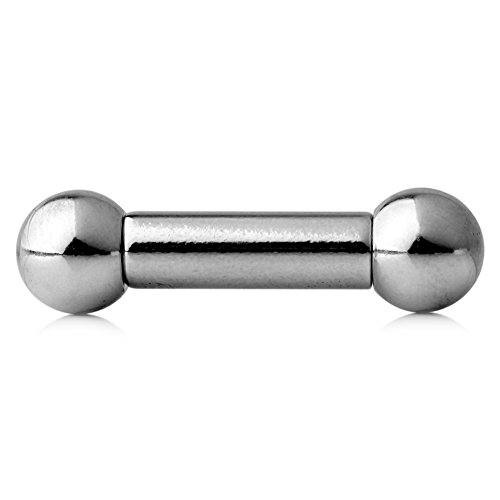 Ruifan 316L Surgical Steel Internally Threaded Straight Barbell 8G 1/2 Inch #TOP1