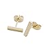 HONEYCAT 24k Gold Plated Midi Bar Stud Earrings | Made well, Minimalist, Delicate Jewelry