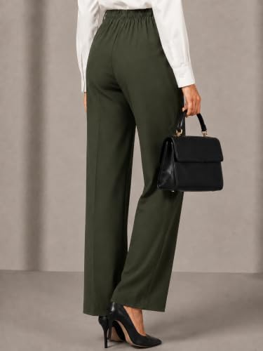 Image of Leriya Fashion Formal Pants for Women Office Wear |Trousers for Women - Straight Pants for Woman Formal Pant for Woman, Stretch Lycra Workwear Trousers