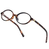 aisswzber Oval Blue Light Blocking Glasses Retro Round Frame Computer Eyewear for Women Men