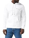 Bolsillo canguro Champion Legacy Classic S Logo, Sudadera con capucha para Hombre, Blanco, M