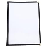 SOLUSTRE Porta Menús Transparente De Soporte Para De Bebidas Carpeta De Menú Para Restaurantes Páginas Intercambiables y Para Restaurantes y Bares