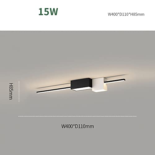 Applique LED linéaire minimaliste structure cube géométrique or et noir - 5
