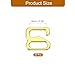 uxcell 20 Pcs 6mm 9 Shape Bra Strap Hooks, Alloy Adjustment Slide Bra Strap Clips, Gold