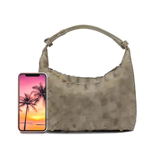Luxurious Suede Slouch Hobo Bag for Women Woven Leather Shoulder