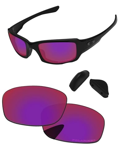 Image of Replacement Lenses & Nose Pads for Oakley Fives Squared(4+1) OO9238 54mm - Precise Fit, UV Block, Impact Resistant