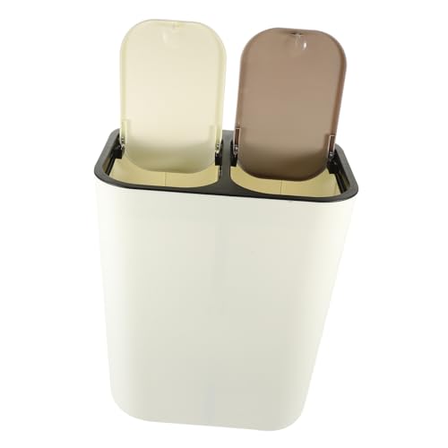 Caneca de basura con tapa y doble compartimento SUPVOX
