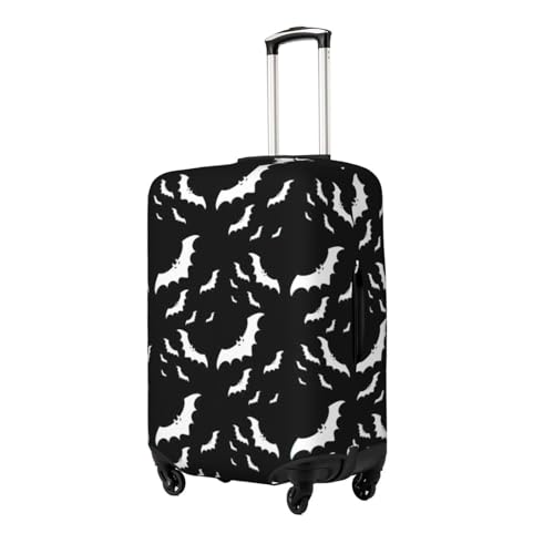 Halloween Flying Bats Print Luggage Suitcase Cover Protector Luggage Washable Covers With Concealed Zipper2