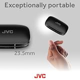 JVC Nearphones HA-NP50T-B, True Wireless Earbuds, Open Ear Design, Active Noise Reduction, Multi-Point, IPX4, Muting mikrofonu, czas pracy 38 godzin, BT 5.3, (czarny)