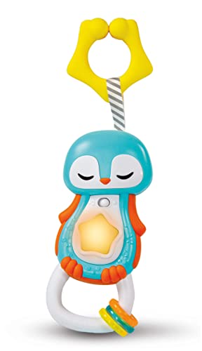 Clementoni Sonaglino Interattivo, Multicolore (Pinguino), 3-36 Mesi