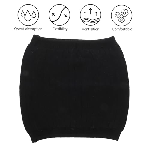 Faja lumbar térmica doble capa negra para abdomen miniatura 3