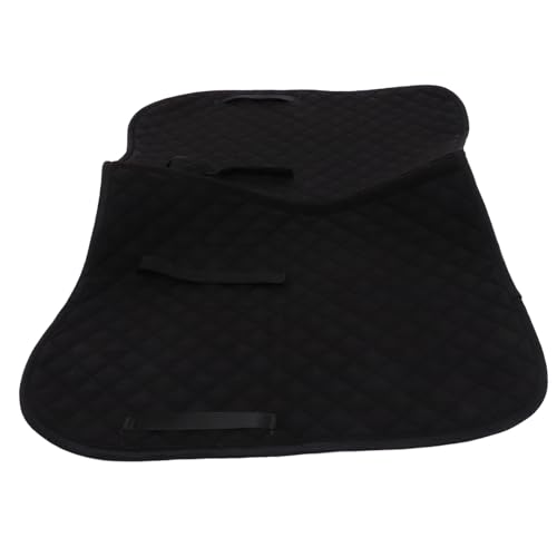 Tapis de selle pour l'équitation quotidienne en coton noir respirant