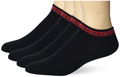 HUGO Men's 2 Pack Logo Tape Cotton Ankle Socks2